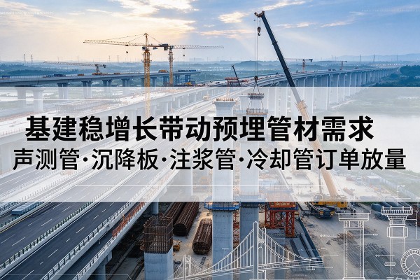 纳雍基建稳增长带动预埋监测管材需求，声测管、沉降板、注浆管订单持续放量