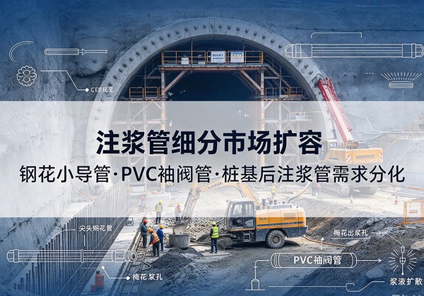 纳雍注浆管细分市场扩容，隧道钢花小导管、PVC 袖阀管、桩基后注浆管需求分化
